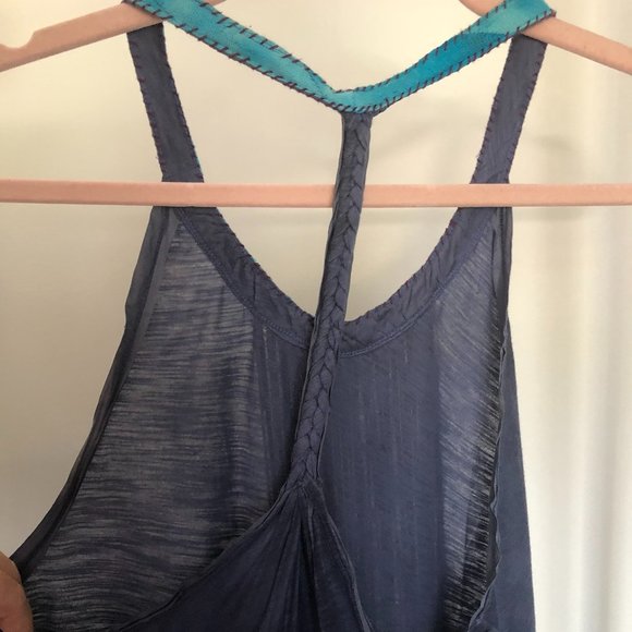 Free People Tie Dyed Fringe Top - Picture 2 of 7